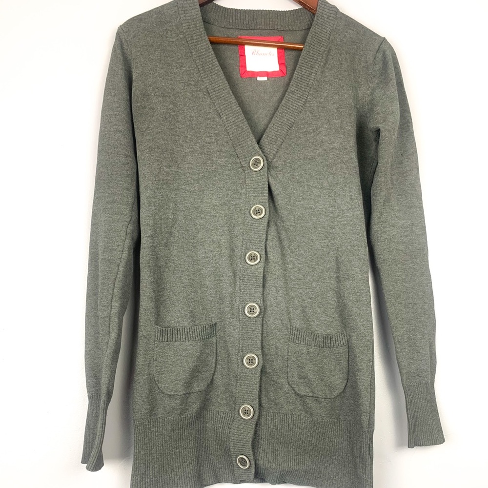 2 for 25 blue notes long cardigan grey size M